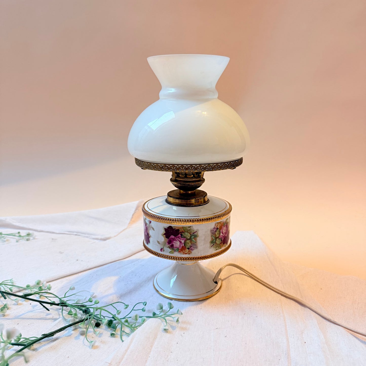 Tischlampe Rosen