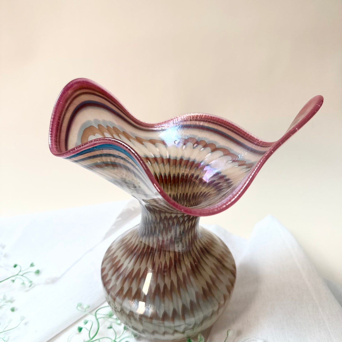 Vase Poschinger Pfauenauge pink