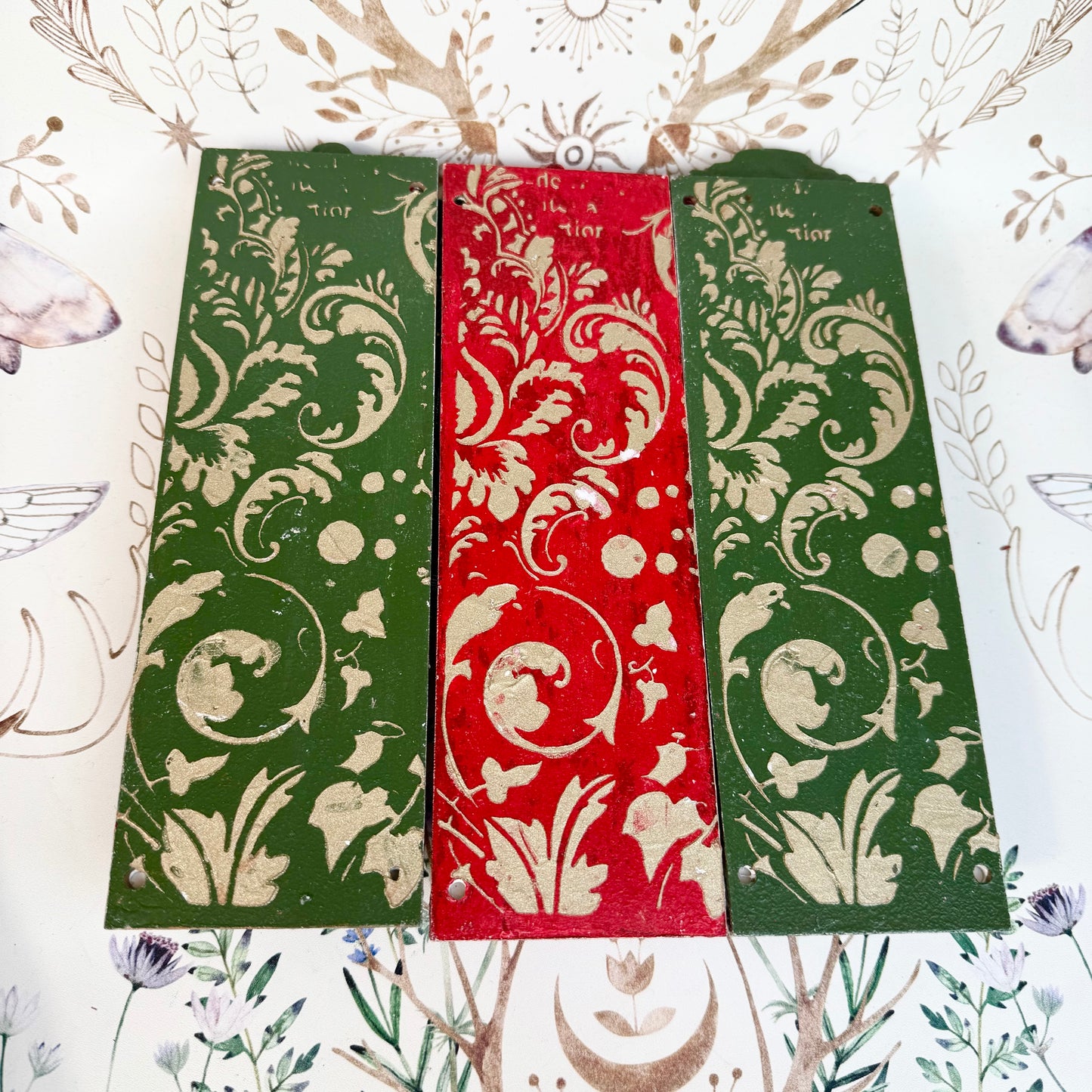 Bild handbemalt 3er Set Weihnachten