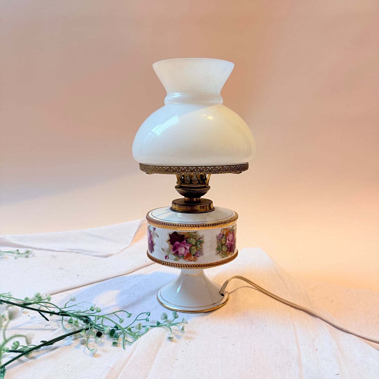 Tischlampe Rosen