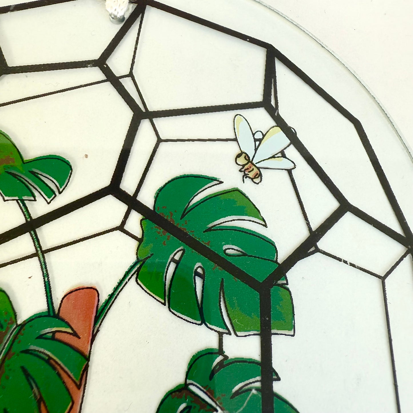 Glasbild Monstera