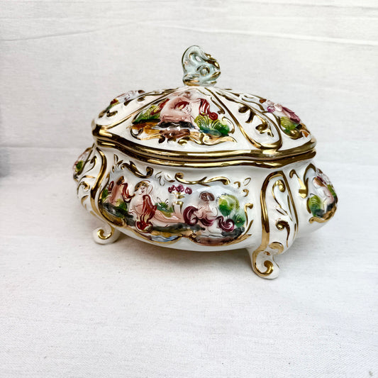 Capodimonte Keramik Dose
