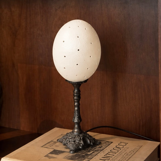 Straußenei Lampe