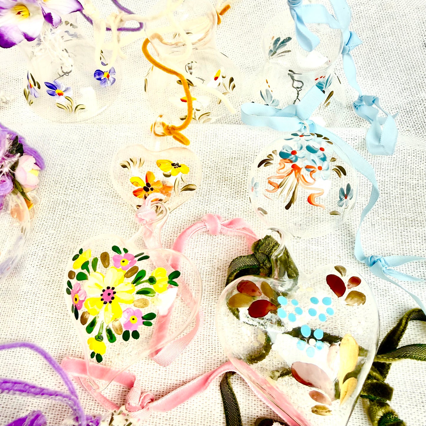 Handbemalte Osterdeko Glas