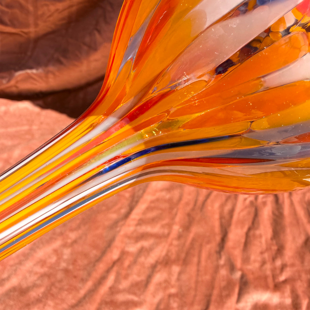 Bewässerungskegel mundgeblasen orange