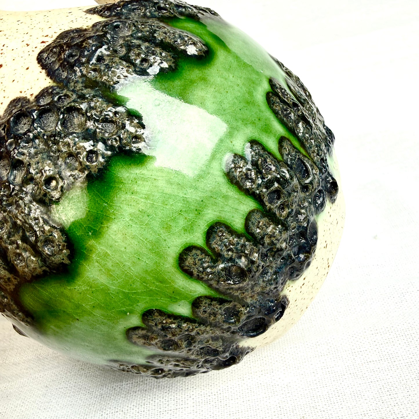 Bay Vase Fat Lava Vase grün