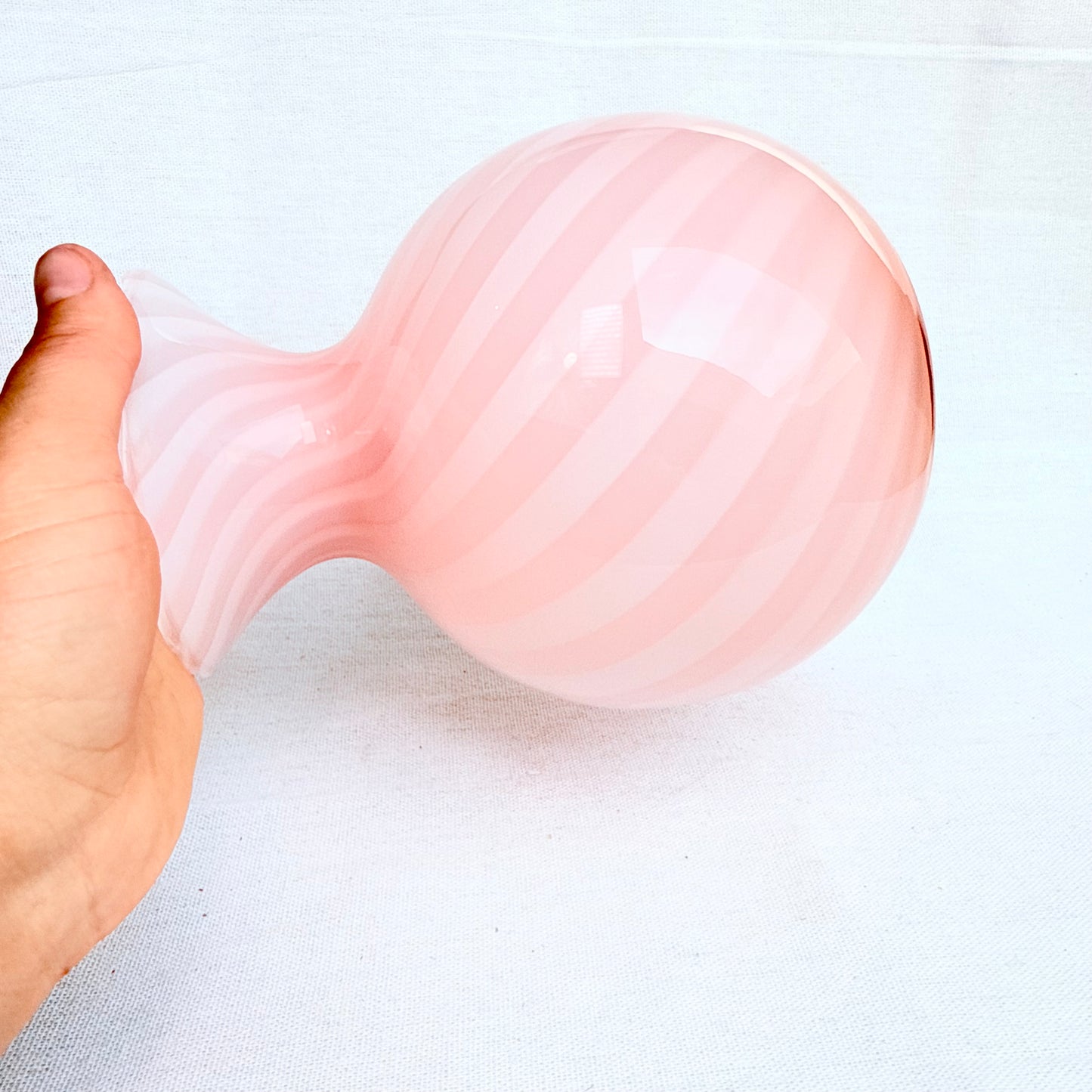 Swirl Bonbon Vase rosa