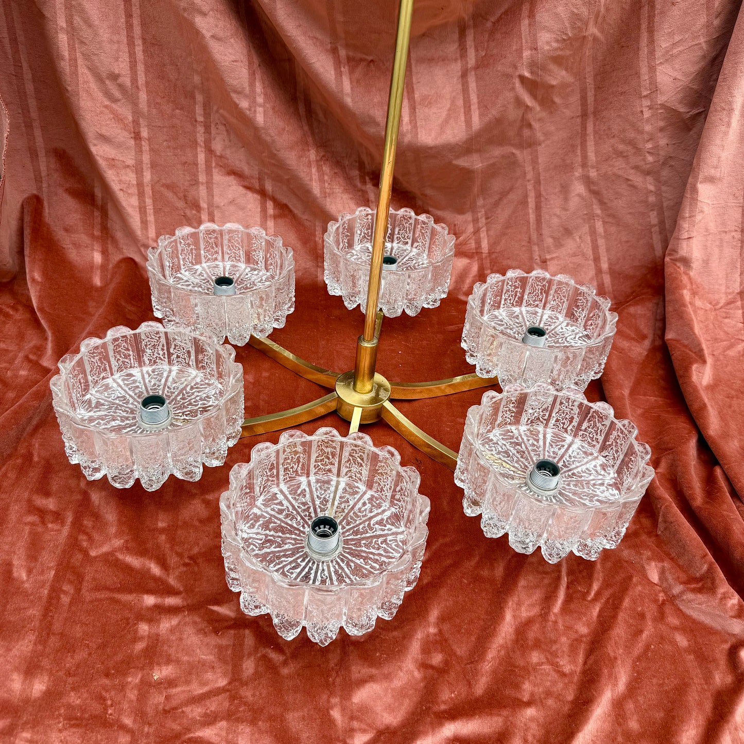 Deckenlampe mit Eiszapfen Glas