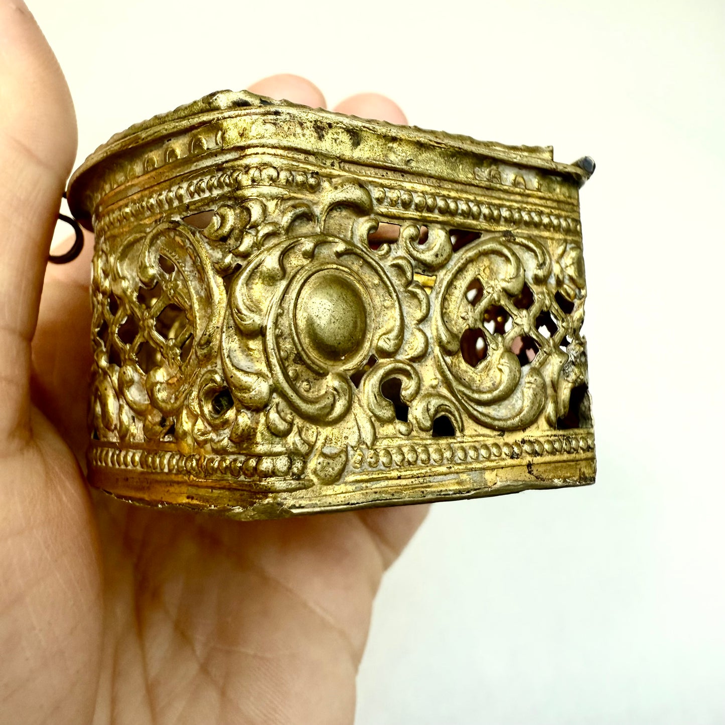 Schmuckdose Jugendstil Trapez