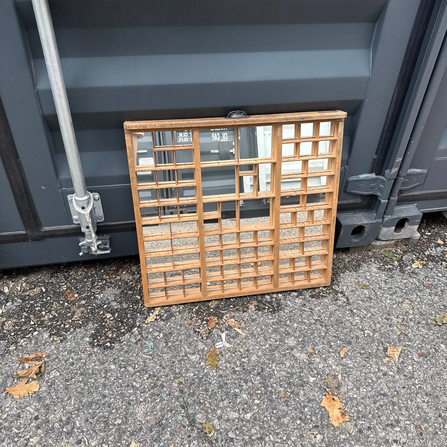 Setzkasten verspiegelt