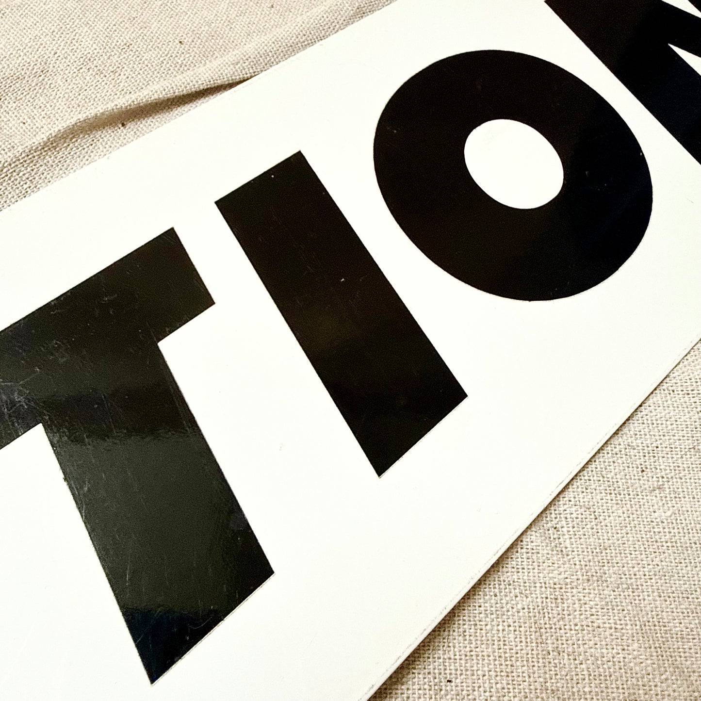 Blechschild „Aktion“
