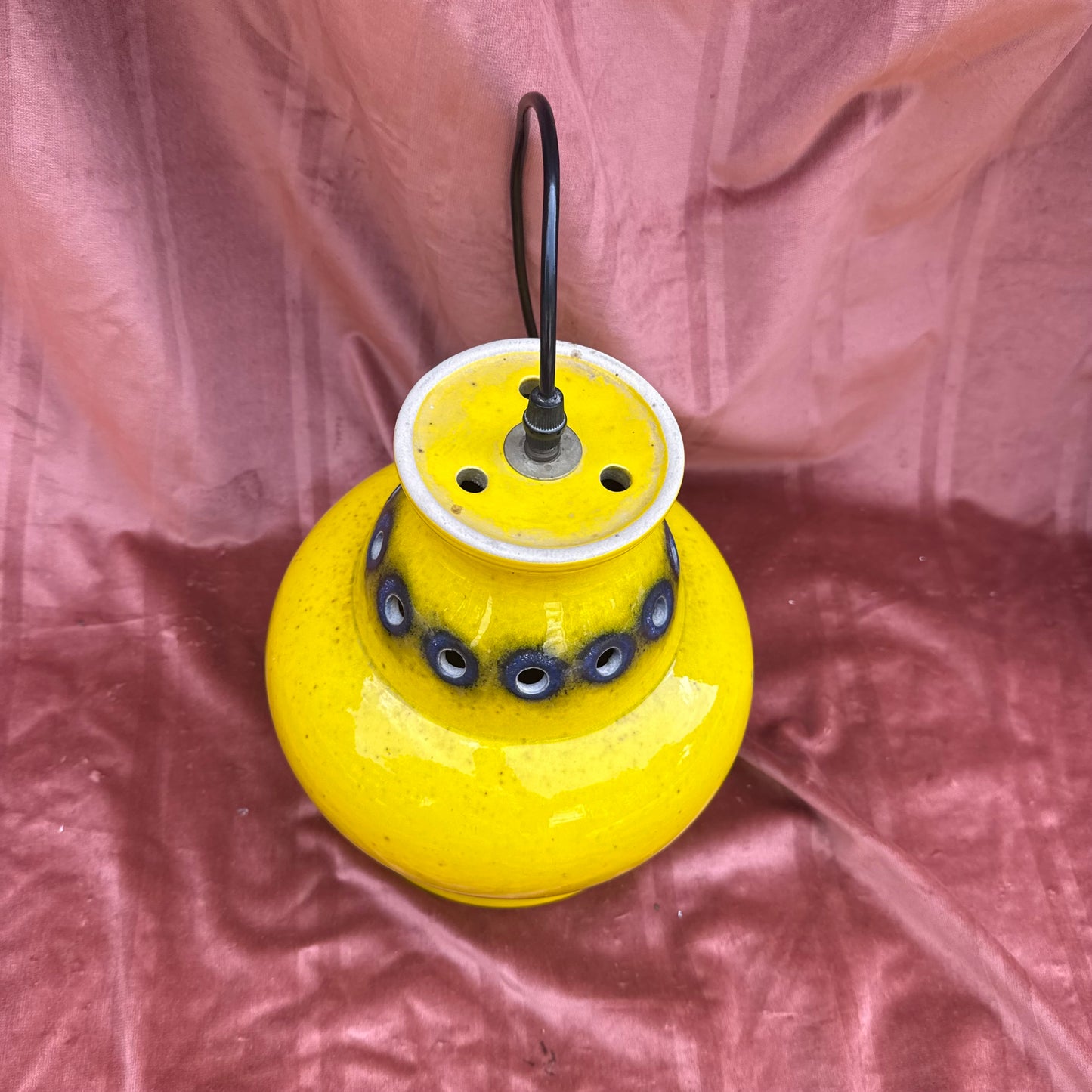 Keramik Deckenlampe gelb