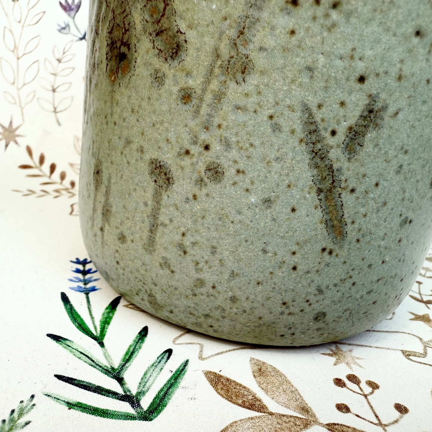Vase handgemacht türkis