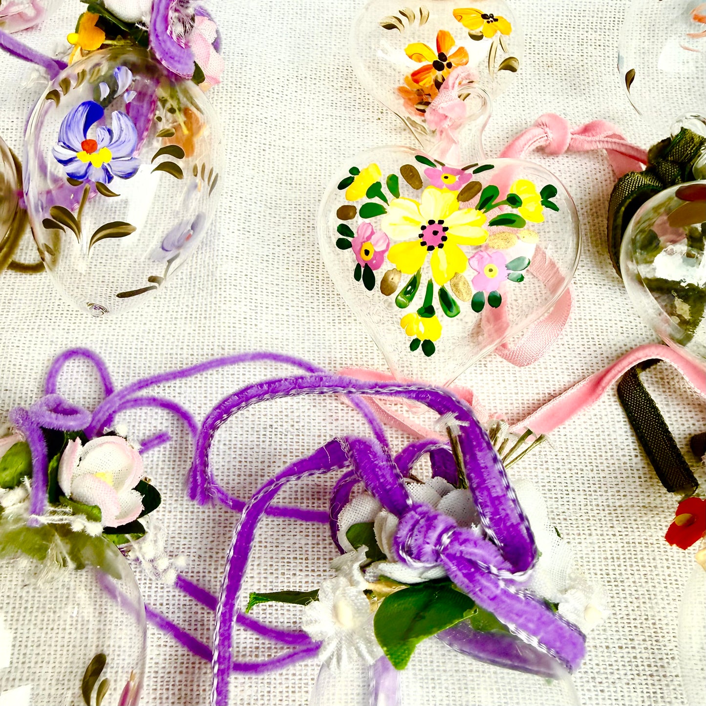 Handbemalte Osterdeko Glas