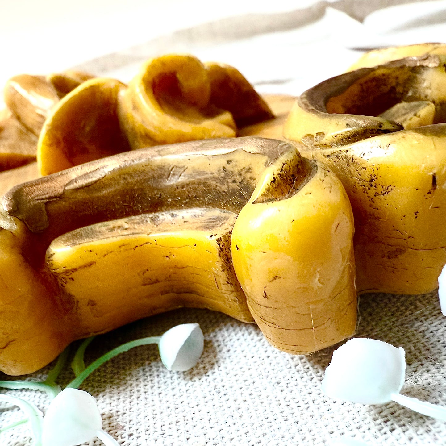 Wachsbild Barockdame mit Spiegel