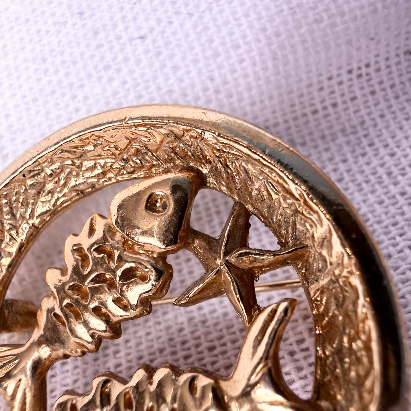 Trifari Sternzeichen Brosche Fische