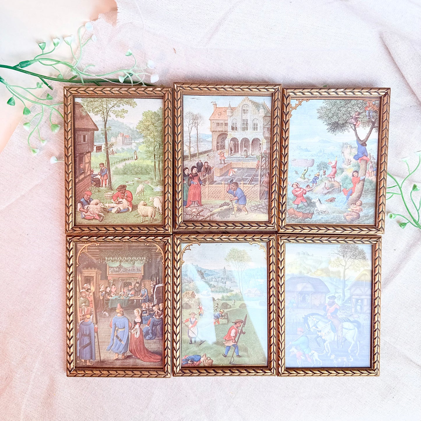 6er Set Mittelalter Drucke