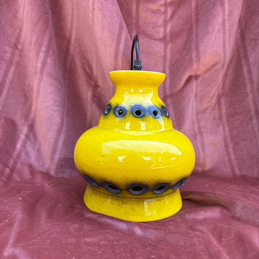 Keramik Deckenlampe gelb