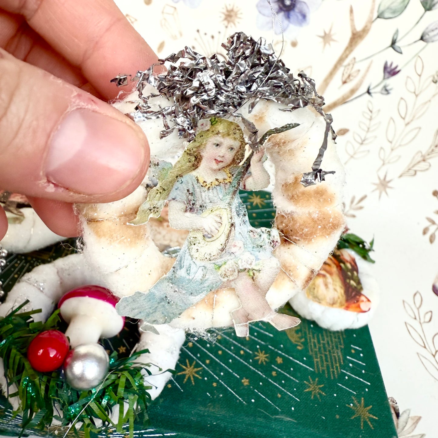 Watte Christbaumschmuck