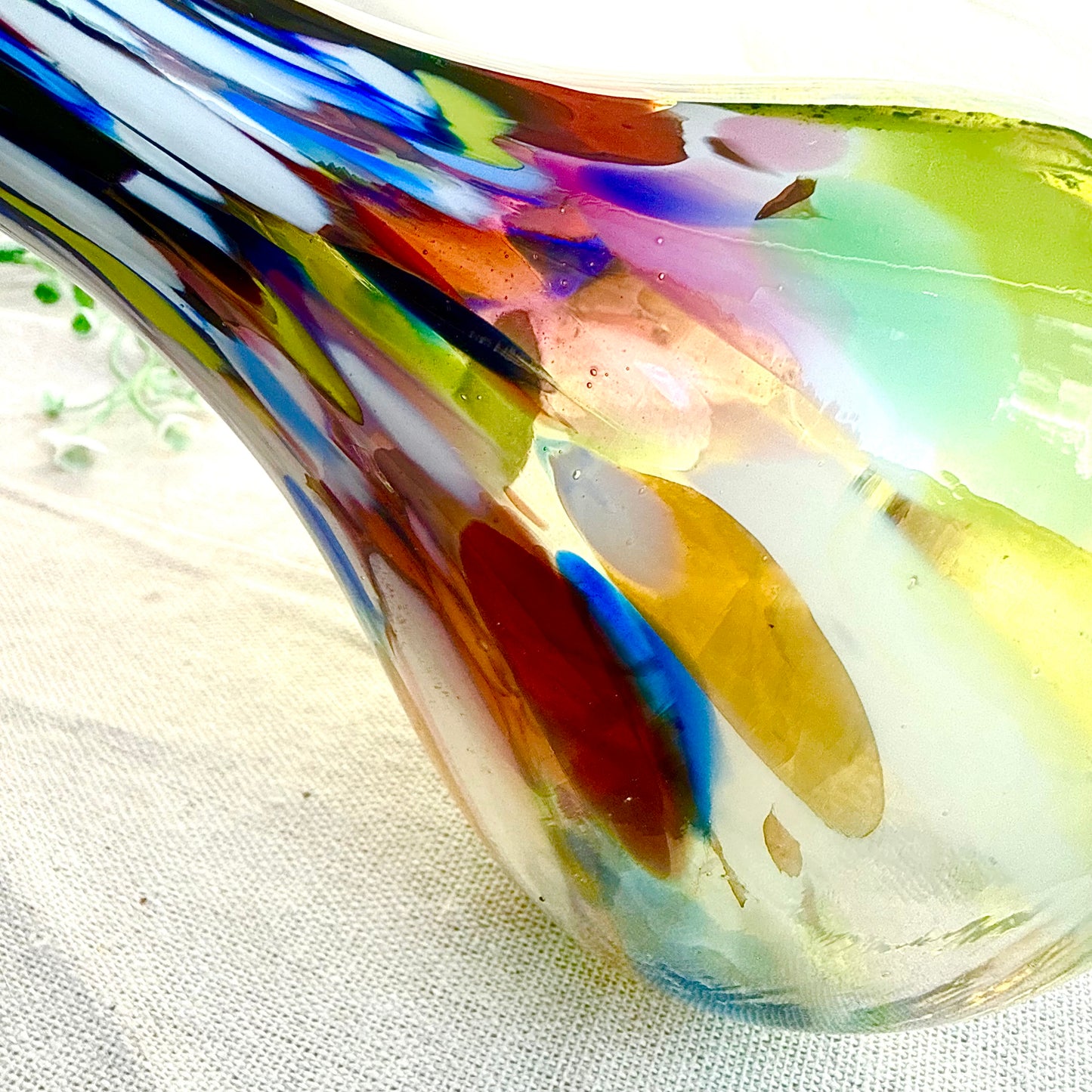 Bunte Glasvase Joska