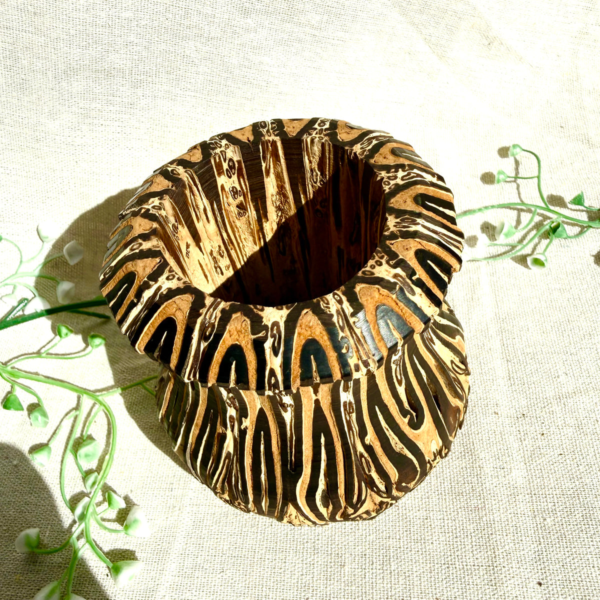 Holzvase Neuseeland