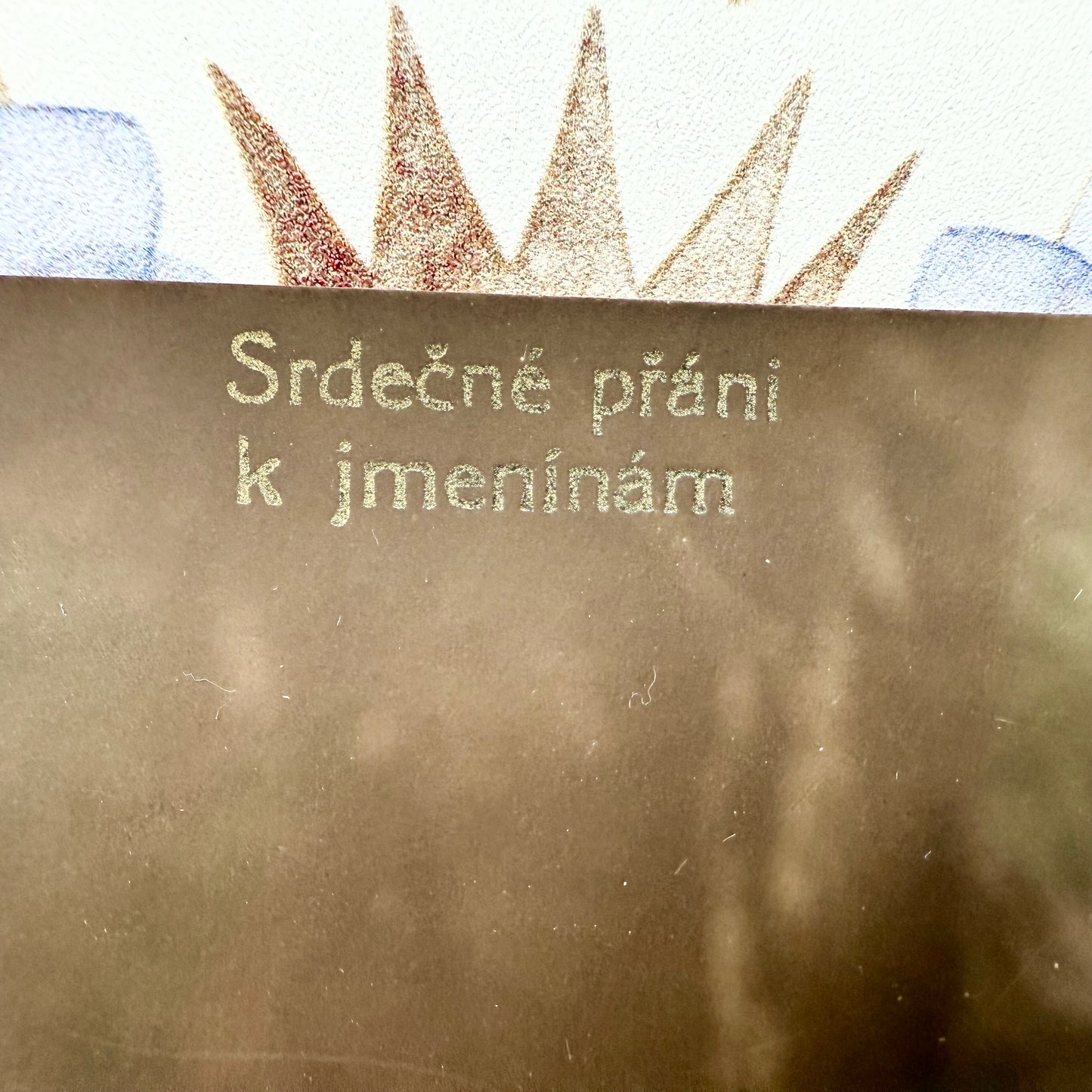 Tschechische Postkarte antik nachkoloriert