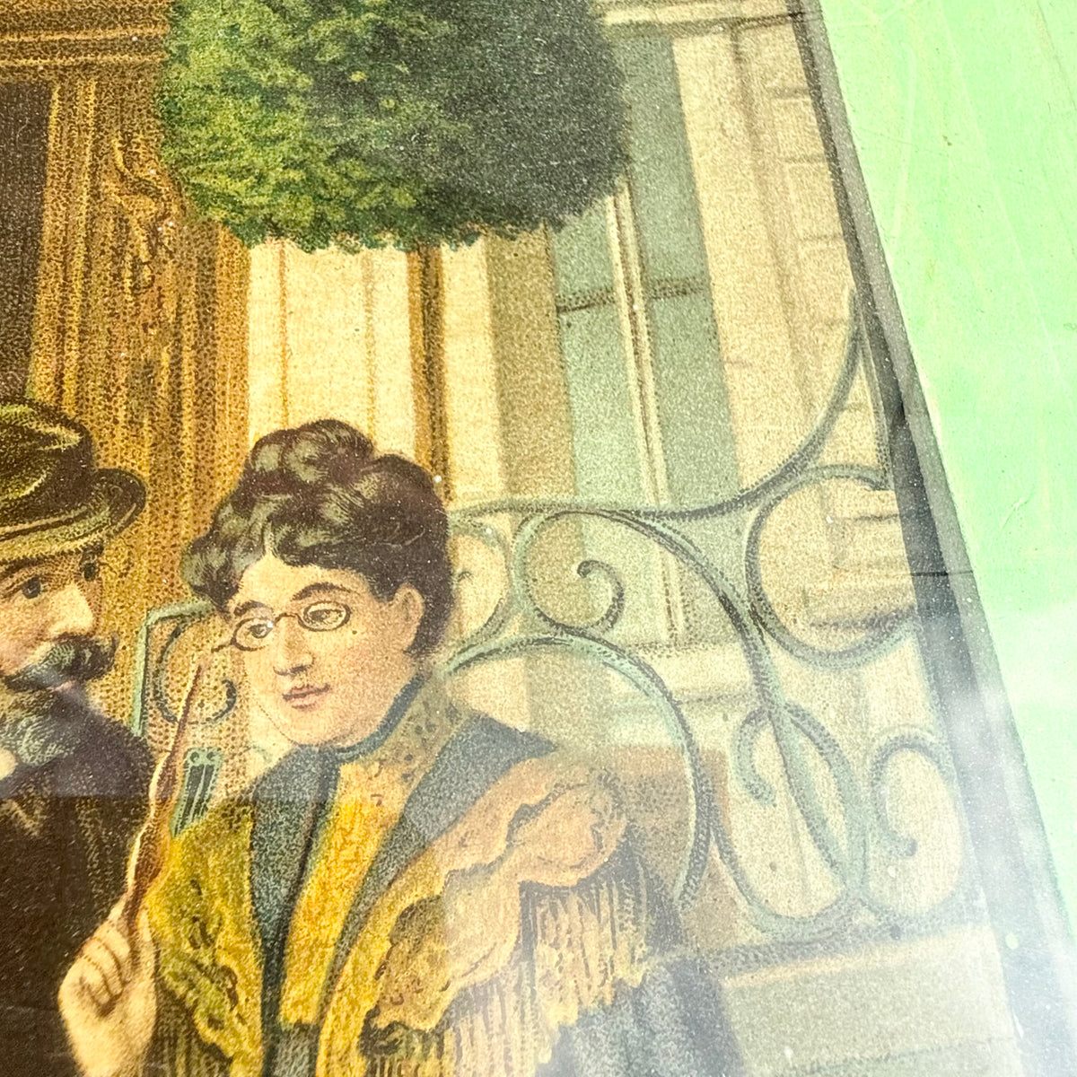 Lithografie Jagdszene