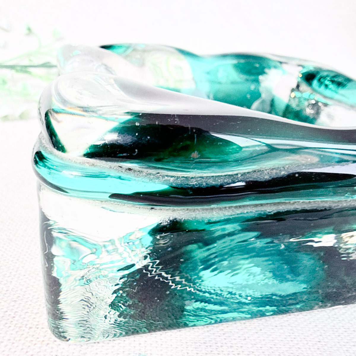 Aschenbecher Murano grün