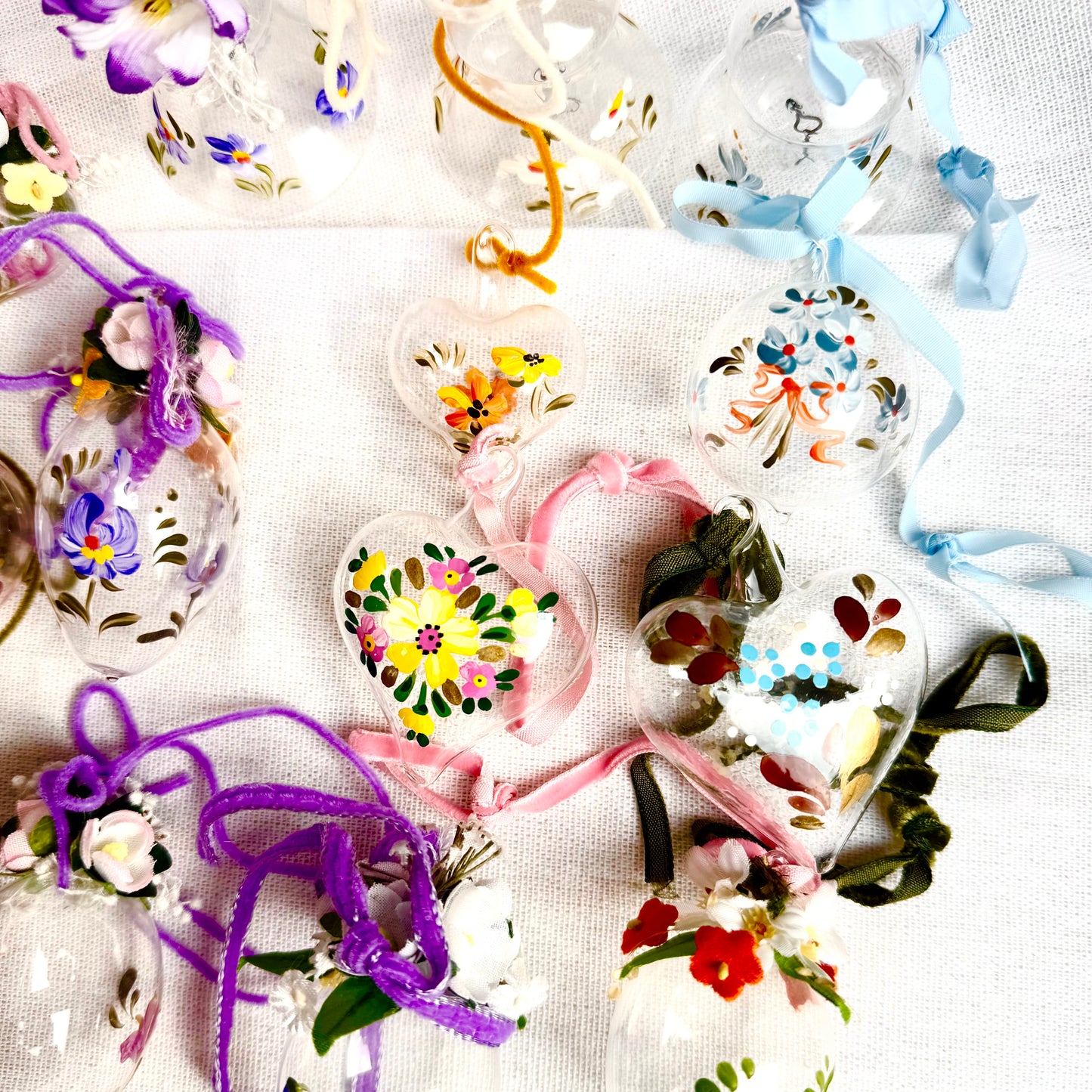 Handbemalte Osterdeko Glas