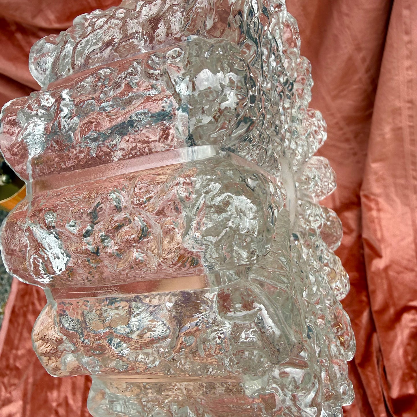 Deckenlampe mit Eiszapfen Glas