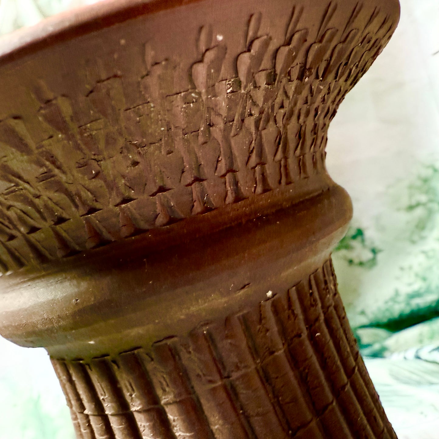 Vase handgemacht Terrakotta