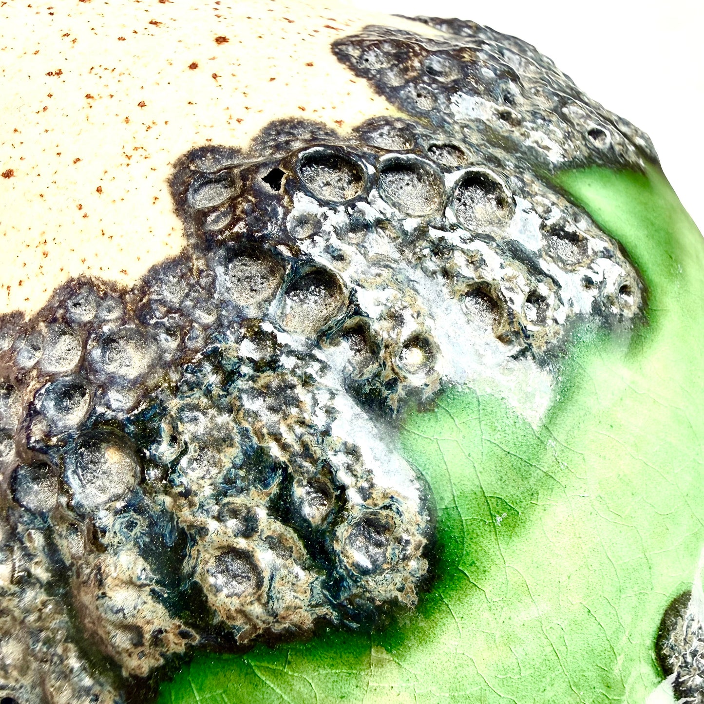 Bay Vase Fat Lava Vase grün
