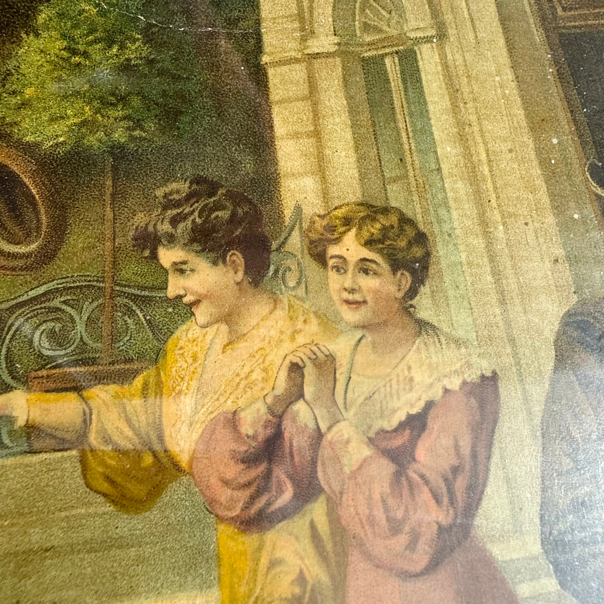 Lithografie Jagdszene