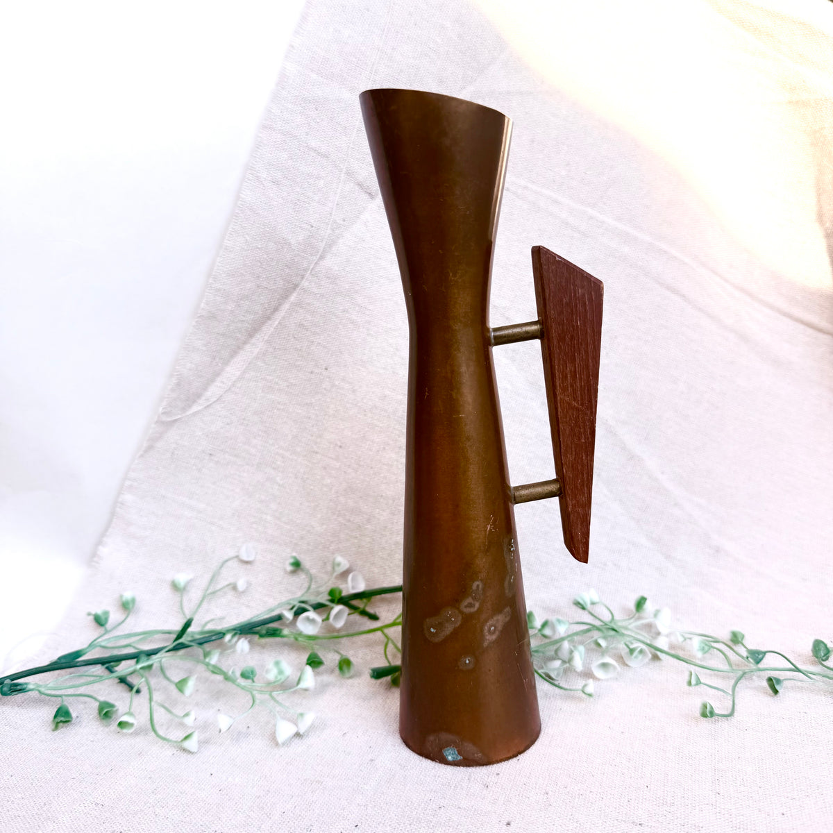 Kupfer Vase Teak