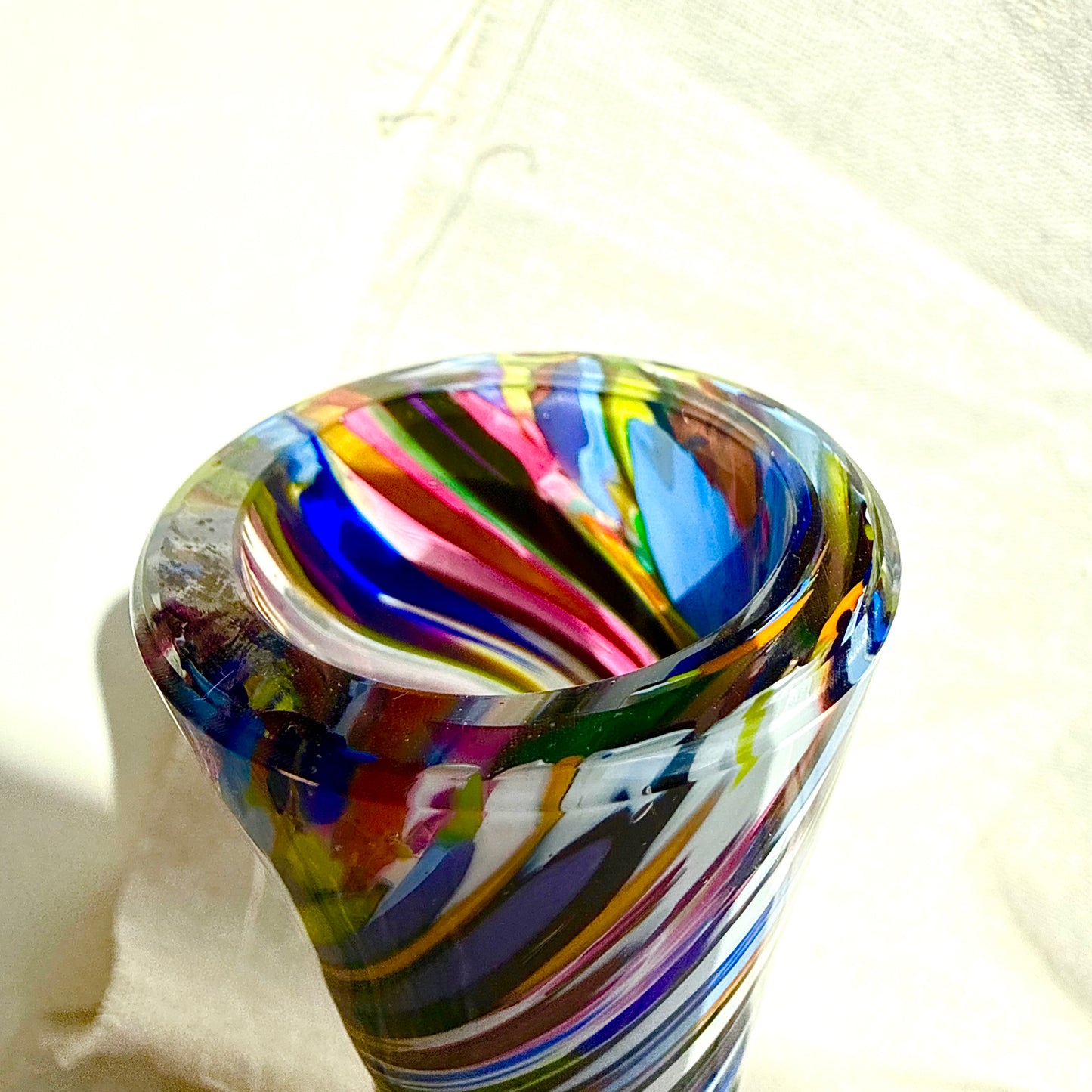 Bunte Glasvase Joska