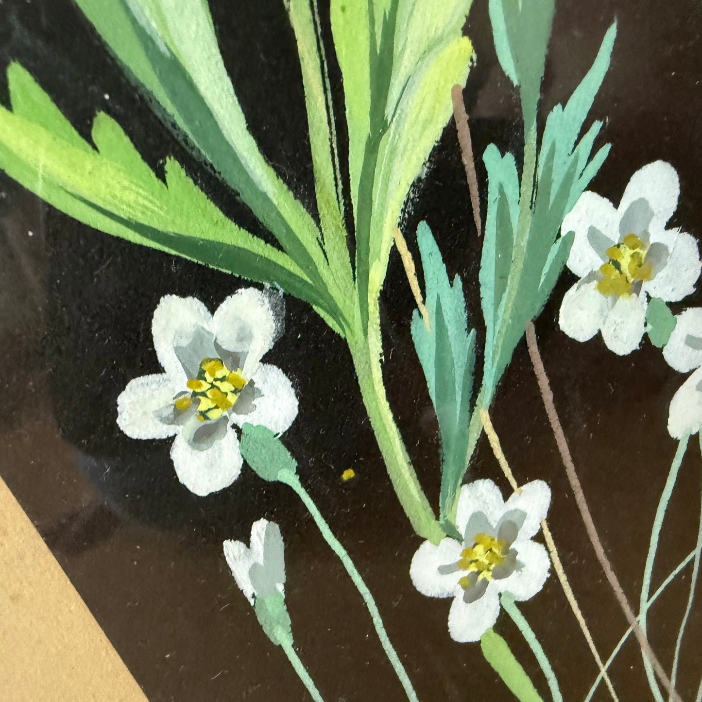 Mid Century Blumen Gemälde