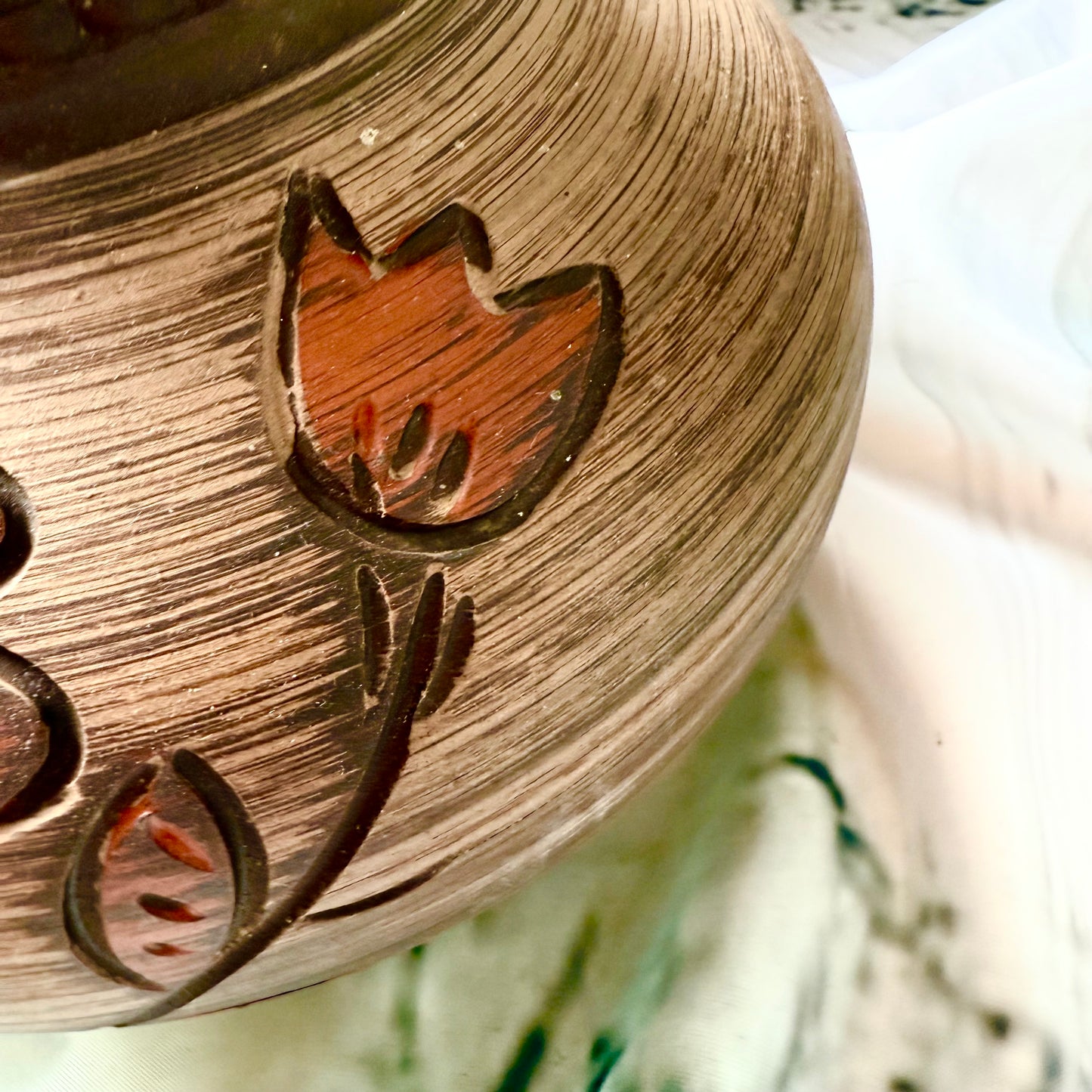 Vase handgemacht Terrakotta