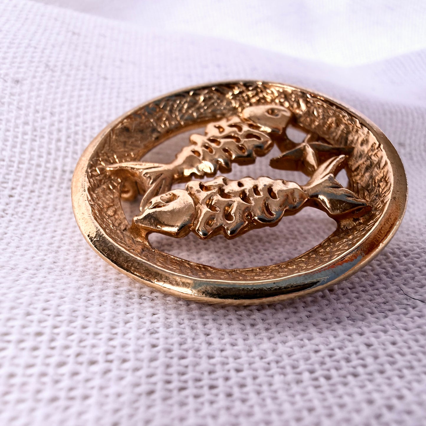 Trifari Sternzeichen Brosche Fische