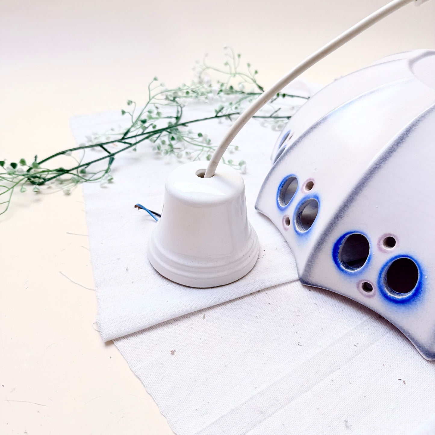 Deckenlampe Keramik blau