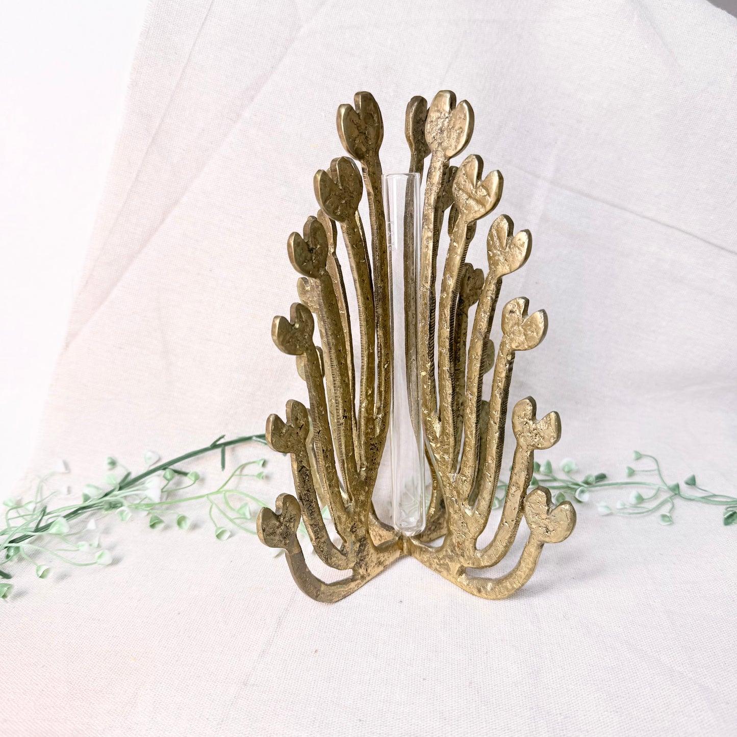 Brutalismus Vase Bronze