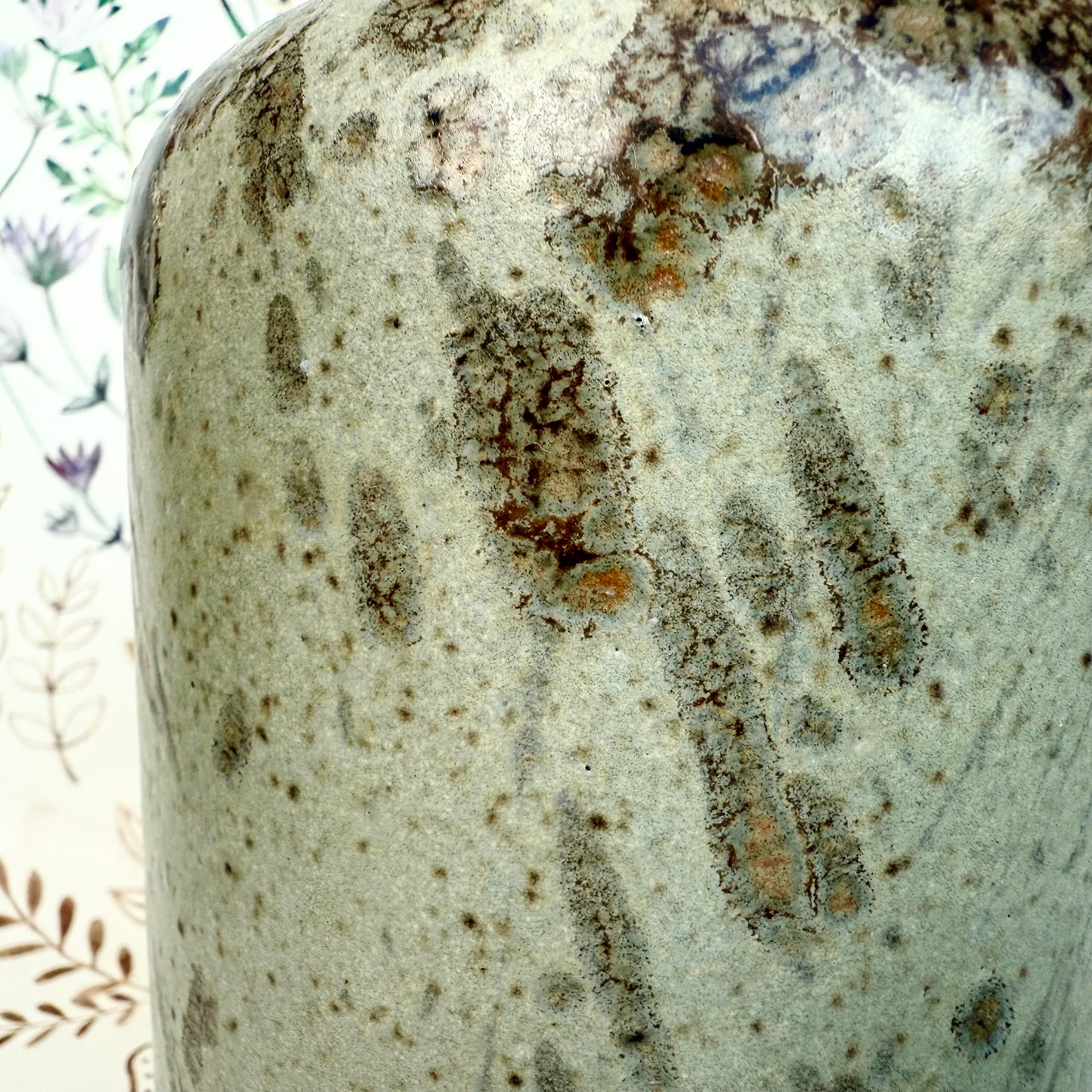 Vase handgemacht türkis