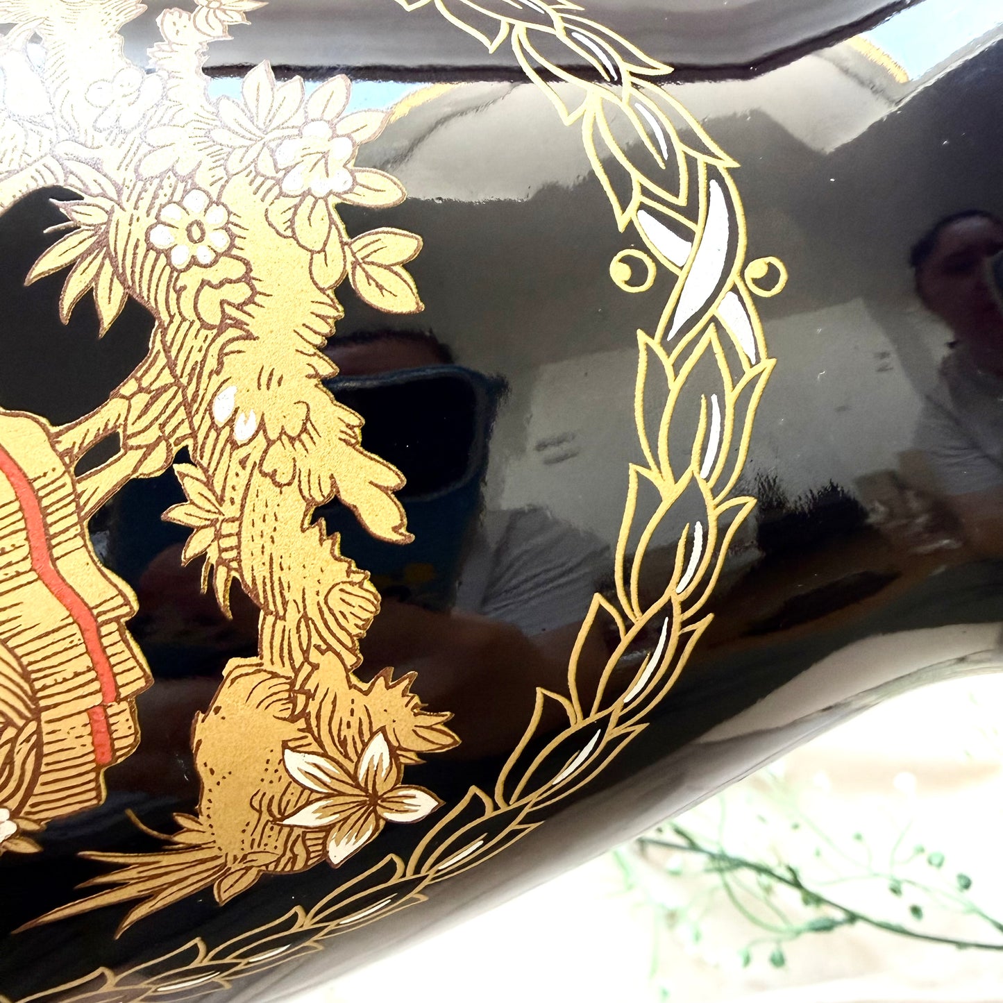 Blaue Barock Vase