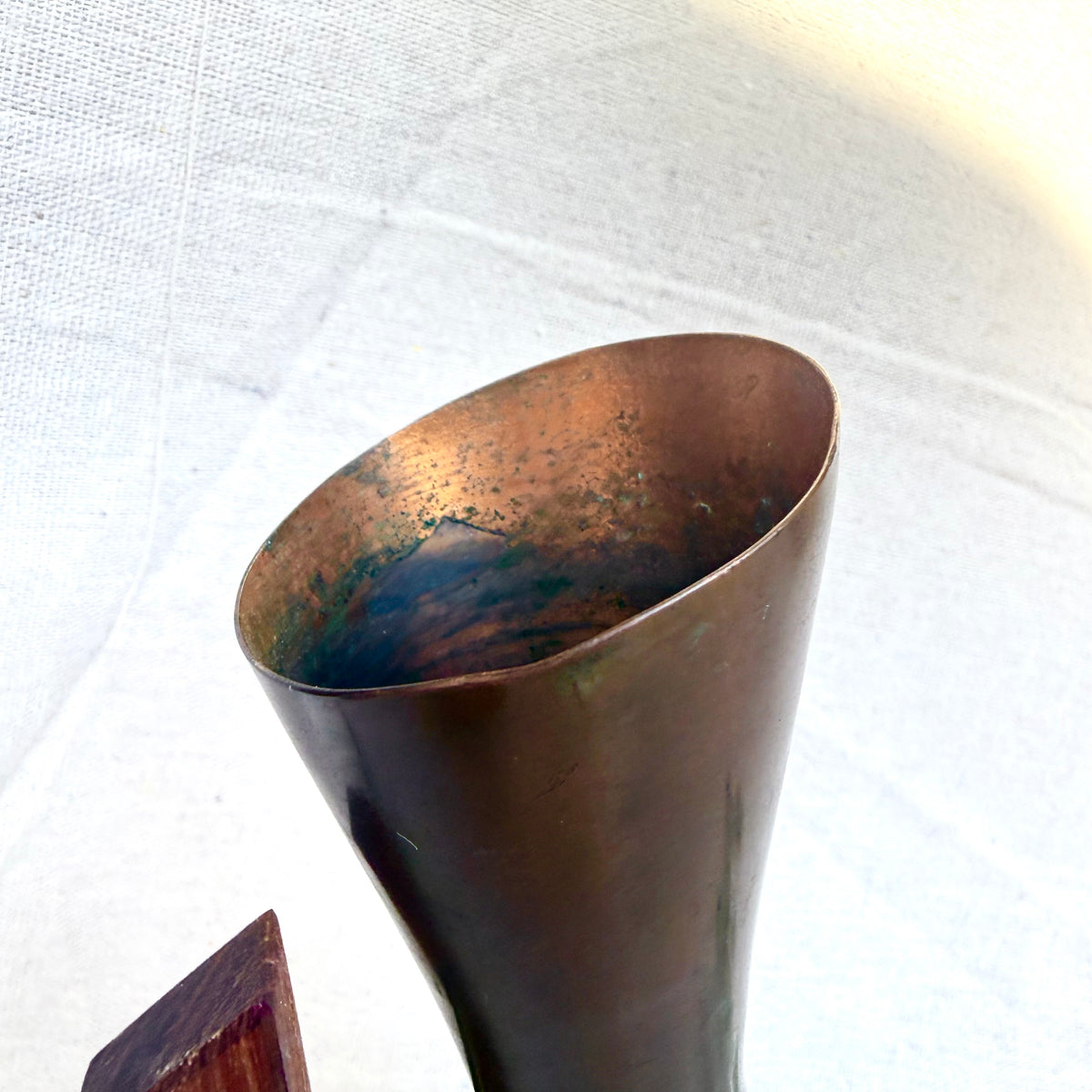 Kupfer Vase Teak