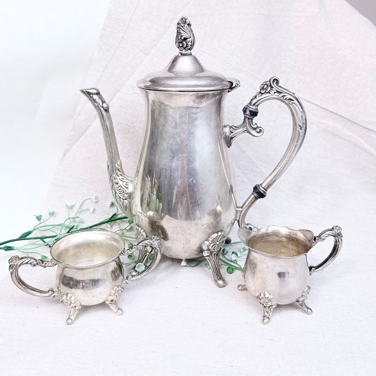 Kaffee Set Zinn