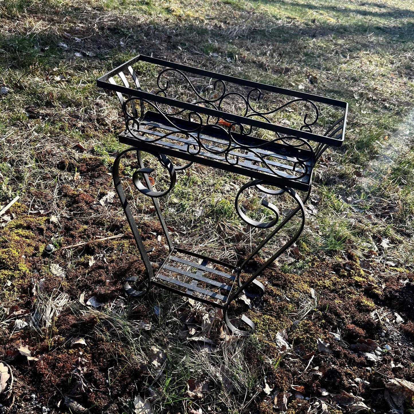 Pflanzregal Metall schwarz