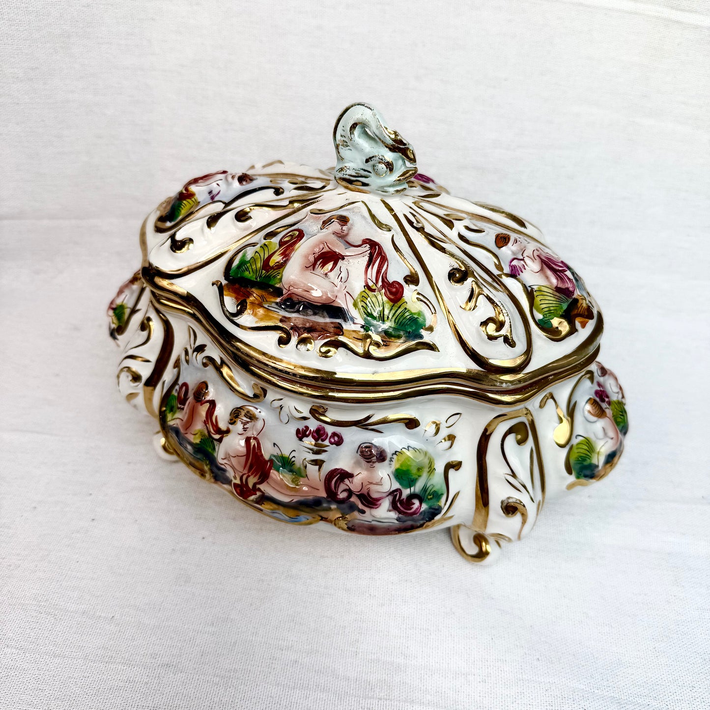 Capodimonte Keramik Dose