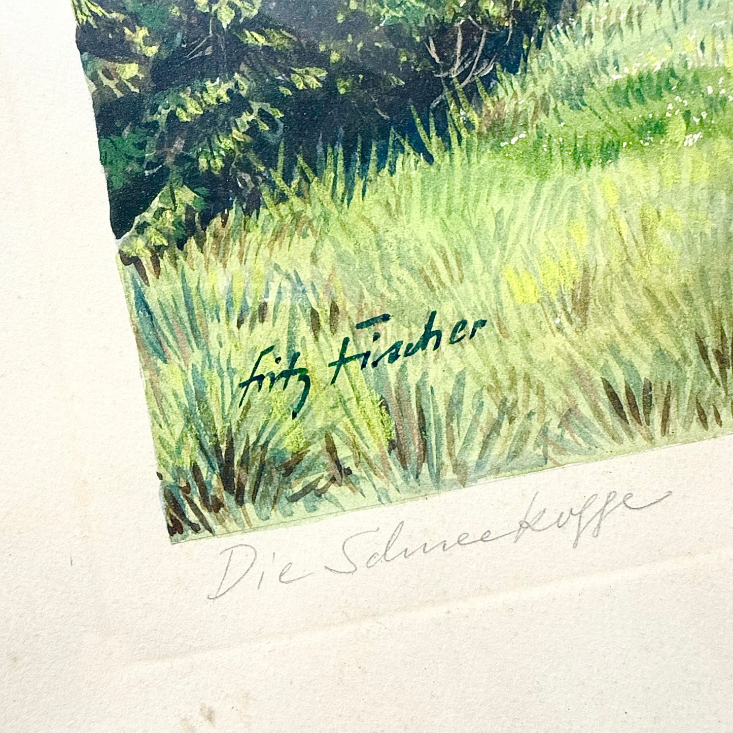 Landschaftsgemälde Fritz Fischer