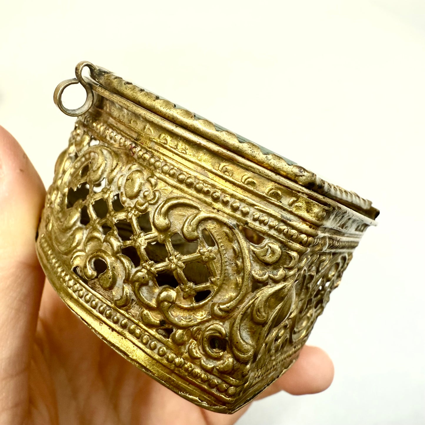 Schmuckdose Jugendstil Trapez