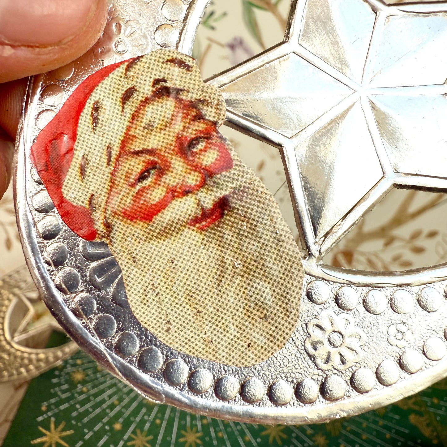 Dresdner Pappe 3er Set Mond silber