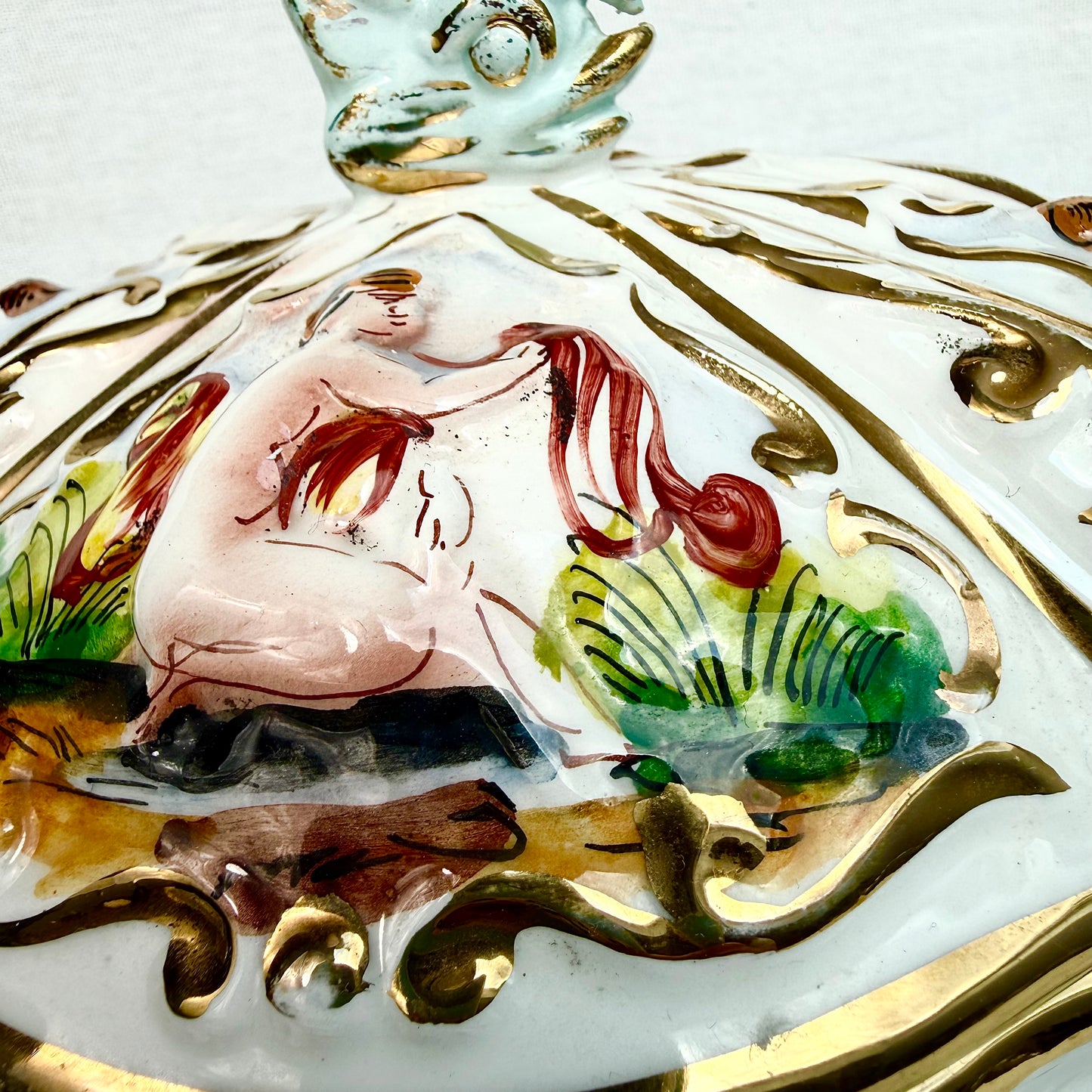 Capodimonte Keramik Dose